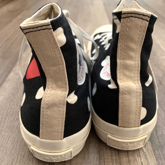 Comme Des Garçons Play X Converse High Top  Shoe - Picture 7 of 8